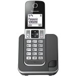 Panasonic kx - tgd310frg tlphone sans fil noir cran lcd rpondeur intgr mains libres identification ...
