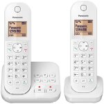 Panasonic - kxtgc422frw - tlphone sans fil duo - rpondeur - blocage appels - mode eco - 120 numros ...