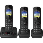 Panasonic - kxtgh723frb - tlphone sans fil trio - bloqueur de publicit - rpondeur - 200 contacts ...