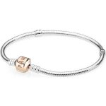 Bracelet - pandora - moments - argent - femme - fermoir pandora rose