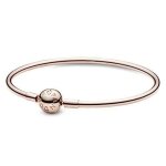 Bracelet pandora femme or jaune jonc - pandora - 587132 21 - alliage plaqu or rose 14 carats - dor ...
