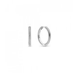 Boucles doreilles cr�oles - pandora - mod. 299532c00 - argent 925 - gris - femme