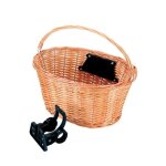 Panier avant en osier ges - �254 �31 - clips - v�lo loisir