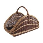 Panier � b�ches arrondi en osier avec poign�e sannover