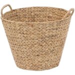 Panier à bûches - le marquier - pipa - jacinthe deau - naturel - 44x44x34 cm Panier à bûches - le marquier - pipa - jacinthe deau - naturel - 44x44x34 cm