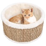 Panier pour chat - vidaxl - herbiers marins - rond - 36 cm - confortable et lger