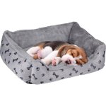 Panier pour chien coussin confortable pour animal de compagnie chien et chiot 5 à 15kg gris avec motif ... Panier pour chien coussin confortable pour animal de compagnie chien et chiot 5 à 15kg gris avec motif ...