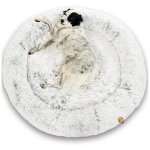 Panier chien dodo donut 115 cm d�houssable ? coussin rond apaisant grand chien ? lit confort orthop�dique ...