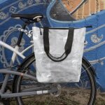 Panier - hapo - g pp recycl� - gris - fixation porte bagage - v�lo loisir