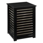 Panier � linge 65l sicela en bambou noir - 5 five simply smart
