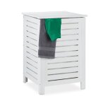 Relaxdays panier à linge avec couvercle 86 l sac amovible bois de pin corbeille 655x45 cm blanc Relaxdays panier à linge avec couvercle 86 l sac amovible bois de pin corbeille 655x45 cm blanc
