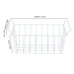 Panier de rangement fil pour cong�lateur avec poign�es - lot de 2 sonew - antirouille et polyvalent