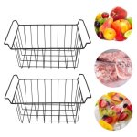 Panier de rangement - vvikizy - panier de rangement pour conglateur - noir - 41. 5 * 24. 5 * 20cm - ...
