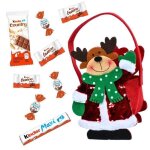 Panier renne de nol garni dun assortiment de 30 chocolats kinder schokobons mini bueno maxi & country ...
