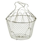 Panier � salade - la bonne graine - pliable - inox - � 24 cm - compatible lave - vaisselle