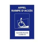 Panneau appel rampe dacc�s + sonnette sans fil