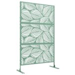 Outsunny - brise - vue extrieur - acier - 122x45x198cm - vert