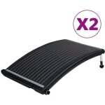 Vidaxl panneaux de chauffage solaire de piscine courbs 2 pcs 110x65cm 3059850
