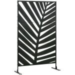 Outsunny - séparateur de jardin - acier - 122x45x198cm - noir Outsunny - séparateur de jardin - acier - 122x45x198cm - noir