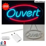 Panneau enseigne lumineuse n�on led verre acrylique � suspendre ouvert vitrine magasin attire la client�le ...