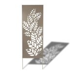 Panneau en m�tal - nortene - deco panel - marron - 060 x 150 m - pose murale ou sur sol meuble