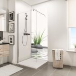 Panneau mural d�codesign photo 90x210 cm rev�tement mural d�coratif motif pierres zen et herbes pour ...