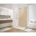 Panneau mural travertin 100 x 210 cm rev�tement pour douche et salle de bains d�codesign couleur schulte ...