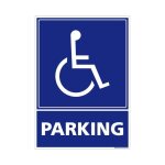 Panneau parking handicap� pmr - signaletique. biz france - diff�rents supports disponibles