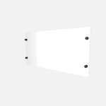 Panneau de protection de garde corps et supports gris anthracite