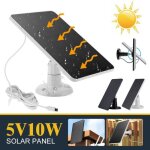 Panneau solaire 10w pour camra extrieure dc 5v panneaux solaires avec port micro usb - ip66