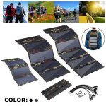 Panneau solaire pliable usb 100w cellule solaire portable etanche chargeur pour tlphone de camping ...