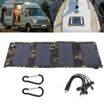 Panneau solaire portable - mxzzand - 20w - silicium monocristallin - tanchit ip65 - chargeur usb