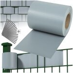 Panneau - tectake - brise vue brise vent film anti regards pvc en rouleau de 35 m x 19 cm pour cl�ture ...