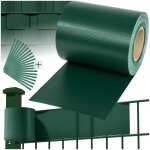 Panneau - tectake - brise vue brise vent film anti regards pvc en rouleau de 35 m x 19 cm pour cl�ture ...