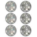 Panorama paquet de 12 sous - verres en vinyle hydraulique 10x10cm - sous - verres originaux - protection ...