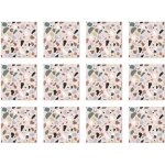 Panorama stickers carrelage adh�sif cuisine 48 pi�ces de 15x15cm pierres rose - autocollant adh�sif en ...