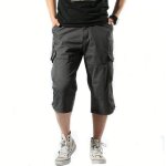 Pantacourt - fondupin - bermuda long homme - pantacourt homme - gris fonc