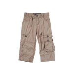 Pantacourt gar�on 3 / 8 ans - srk - ebato38 - beige - esprit baggy - jeu de d�coupes
