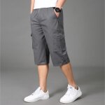 Pantacourt homme - big - multipoches - coton - respirant - taille �lastique