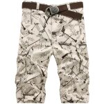 Pantacourt homme cargo camouflage multi - poche bermuda homme - beige - �t� printemps