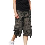 Pantacourt homme cargo camouflage multi - poche bermuda homme - vert foncé Pantacourt homme cargo camouflage multi - poche bermuda homme - vert foncé