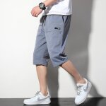 Pantacourt homme leger respirante séchage rapide sport ete casual short taille elastiquee - bleu Pantacourt homme leger respirante séchage rapide sport ete casual short taille elastiquee - bleu
