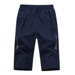 Pantacourt homme pantacourt multi - poches et taille lastique de cordon de serrage pantacourt sport ...
