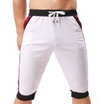 Pantacourt homme sport ete taille elastique pantalon court exterieur respirant s�chage rapide - blanc ...