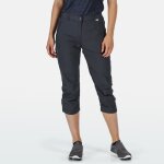 Pantacourt de randonne pour femme - chaska femmes ii - gris - protection solaire upf 40 +