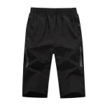 Pantacourt de sport homme séchage rapide taille Élastique pantalon 3 - 4 respirant Pantacourt de sport homme séchage rapide taille Élastique pantalon 3 - 4 respirant