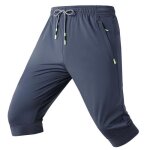 Pantacourt sport homme stretch coupe ample respirant couleur unie tissu confortable Pantacourt sport homme stretch coupe ample respirant couleur unie tissu confortable