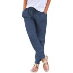 Pantalon 2023 nouveau mode pantalon lin femme pantalon fluide femme et dcontract taille haute avec ...