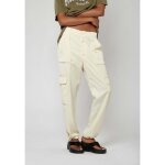 Pantalon cargo �cru femme - kaporal - sicou - taille �lastique - braguette zipp�e - 2 poches lat�rales ...