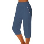 Pantalon cargo femme - pantalon - pantacourt 34 long - plusieurs poches - ete ample - yoga jogging dcontract ...